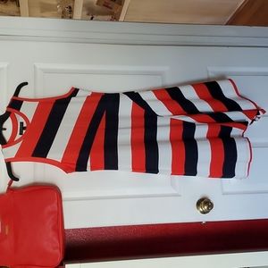 Red, White & Blue stripped dress, Size XS